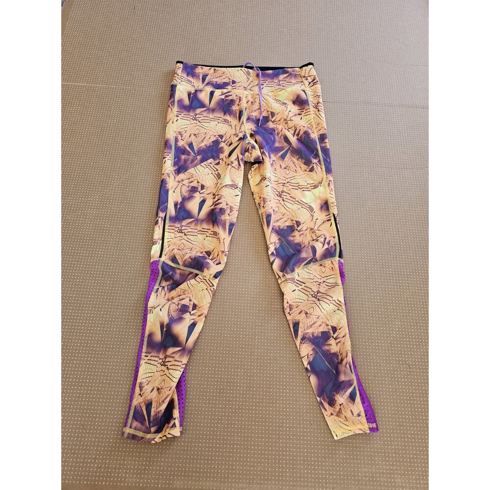 Adidas Supernova Womens Multicolor Abstract Activewear Workout Capri Legging M